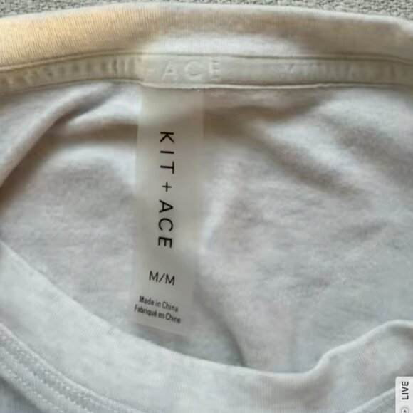 Kit and Ace White Short Sleeve Tee Soft Knit - Picture 1 of 3